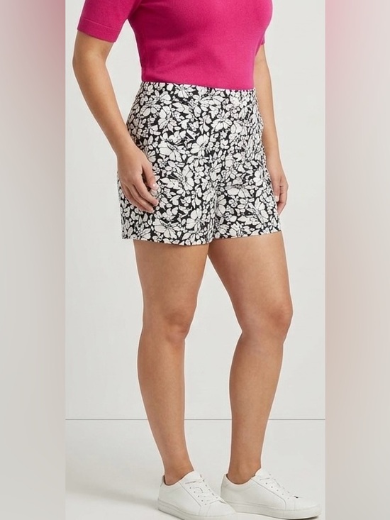 Banana Republic Pants - Banana Republic Floral Black and White Shorts EUC